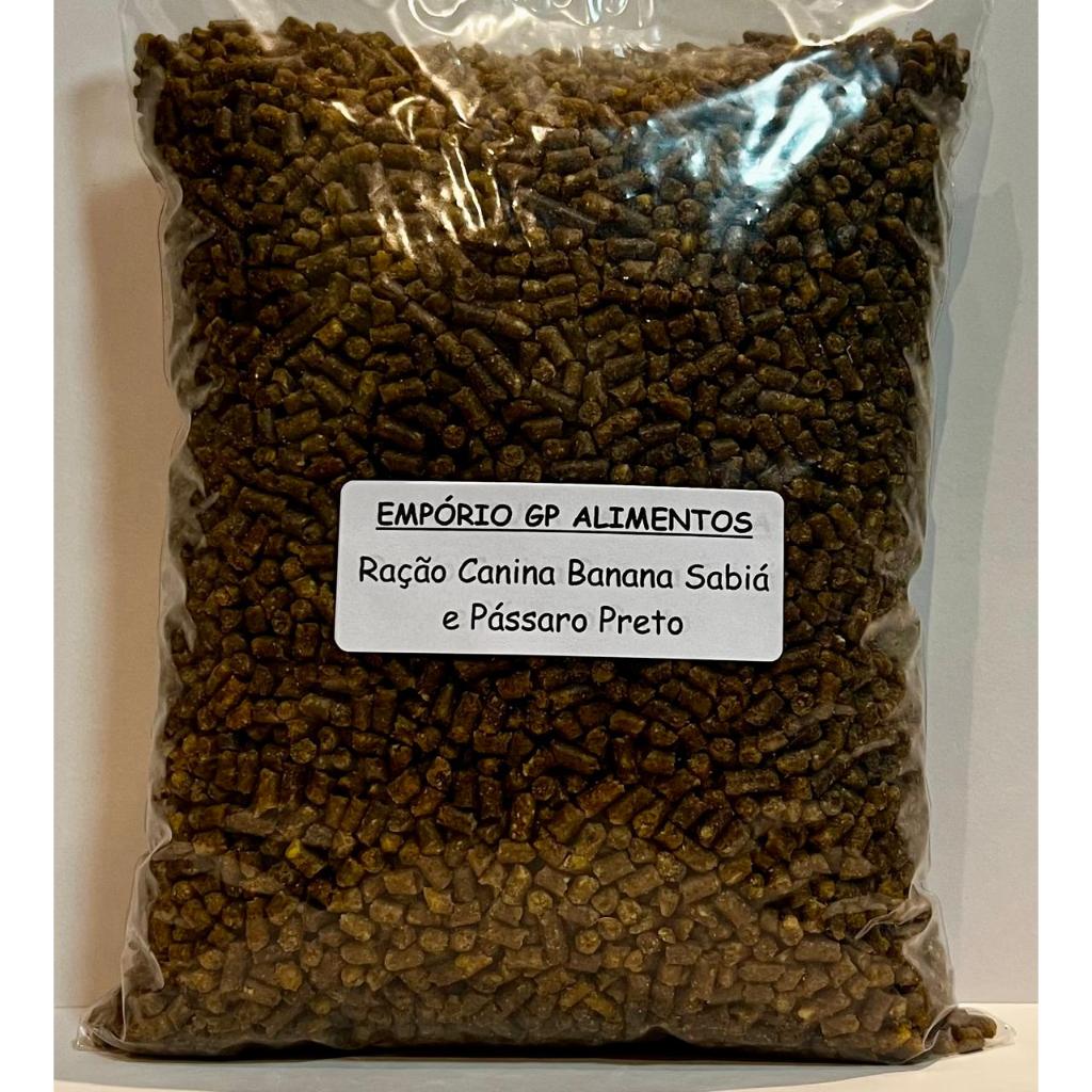 Ração Canina Banana Sabiá e Pássaro Preto 2,5kg
