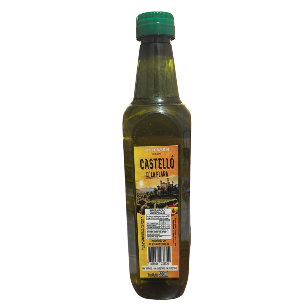 Azeite extra virgem Castello dla Plana 500ml embalagem Pet em Oferta na Shopee