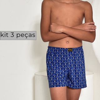 Kit 3 Samba Canção Infantil Estampada Menino Pijama Microfibra Macio em Oferta na Shopee