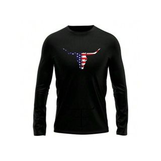 Camiseta Manga Longa TEXAS – Estilo Country em 100% Algodão Camiseta Confortável Camiseta Casual Camiseta TXC