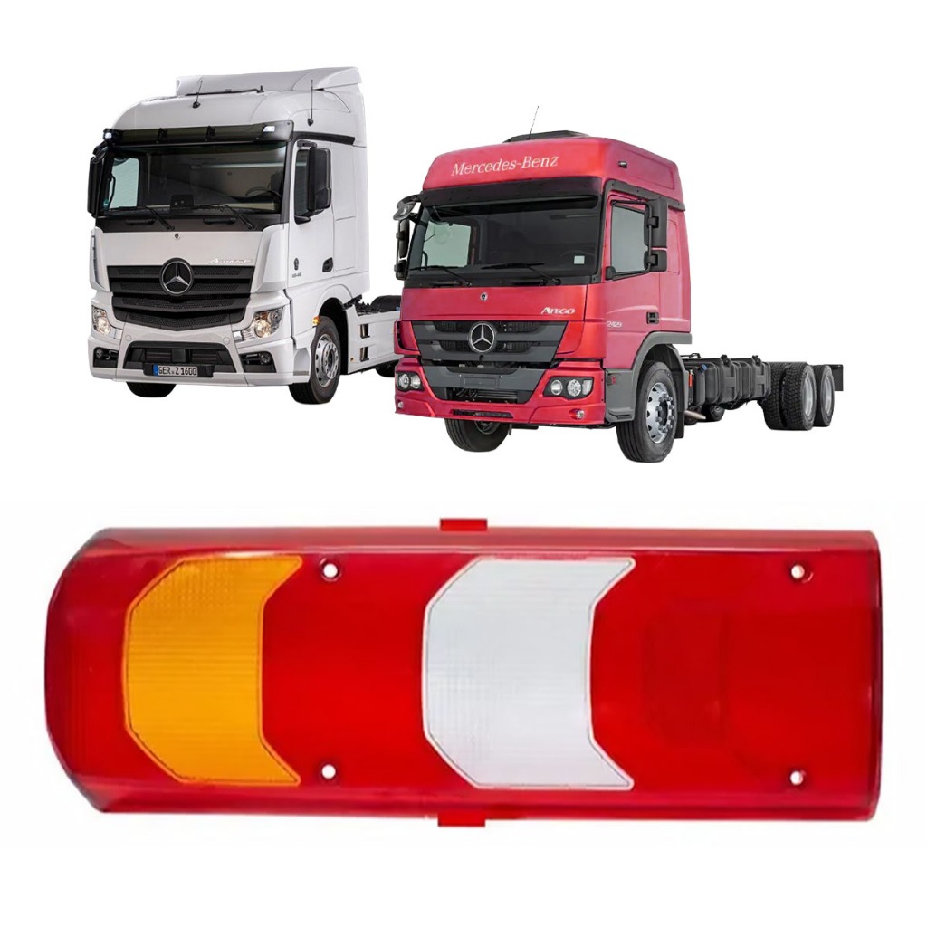 Kit Lentes da Lanterna Traseira 2 Un Mb Atego 2013 A 2025 Actros 2011 A 2025 Lado Direito Esquerdo em Oferta na Shopee
