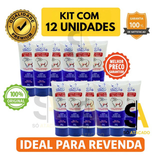 Kit 12 Creme Sebo de Carneiro 200g Bisnaga, P Pés e Mãos Rachados e Ressecados, San Jully Cosméticos em Oferta na Shopee