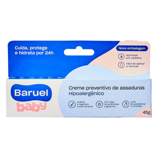 Creme Prevenção Assaduras Baruel Baby 45g em Oferta na Shopee