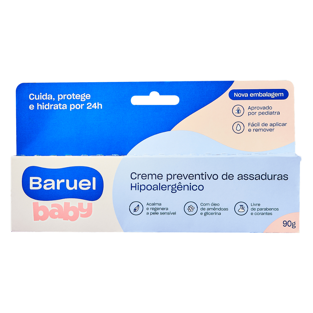 Creme Preventivo Assaduras Baby Baruel 90g em Oferta na Shopee