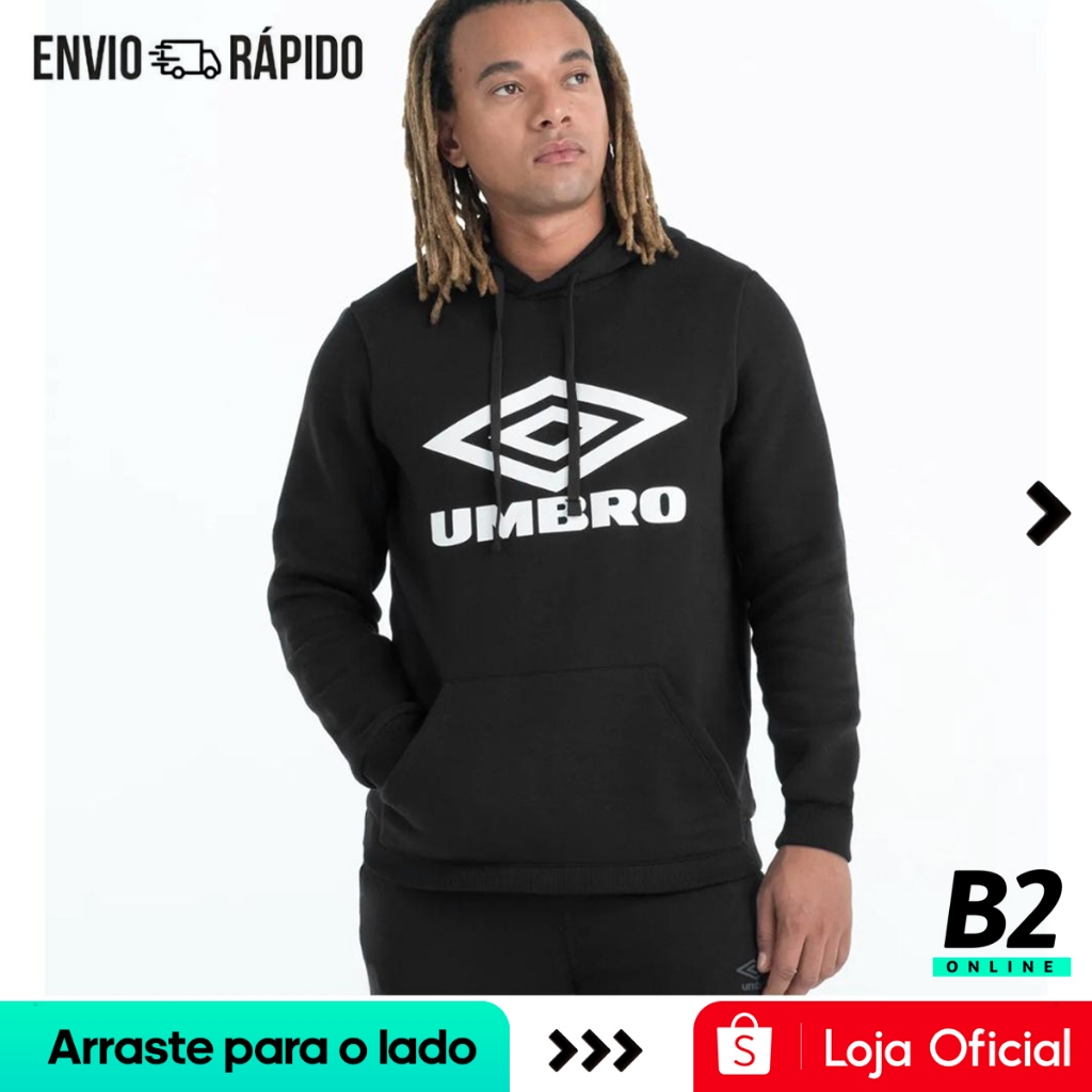 Casaco de Moletom Umbro D. Essential Masculino Original Com Nota Fiscal e Garantia em Oferta na Shopee