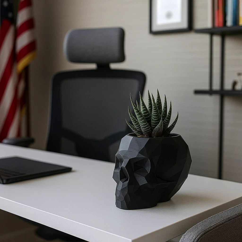 Vaso Decorativo Caveira Estilo Moderno Criativo Gótico Plantas Decoração Ambiente Escritório Sala Quarto Pote em Oferta na Shopee