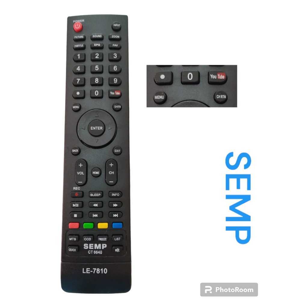 Controle Remoto Para Tv Semp Toshiba FBG 8025 SKY 7461 LE 7810 CT-6640 DL3277i DL3977i DL3975i