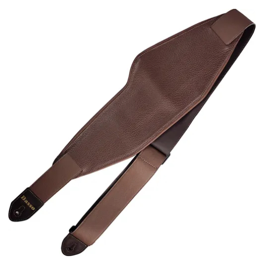 Correia Basso contra Baixo 15 Cm marrom couro FB101