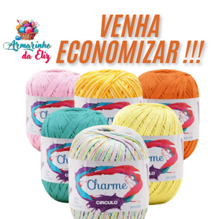 Linha Fio de Crochê Charme Circulo 150g em Oferta na Shopee