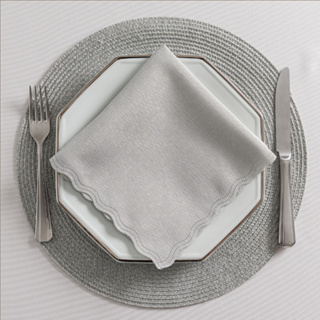 Guardanapo de Linho Sintético Kit 50 Mesa Posta Festa Casamento Buffet Jantar Corte Laser 40X40 em Oferta na Shopee