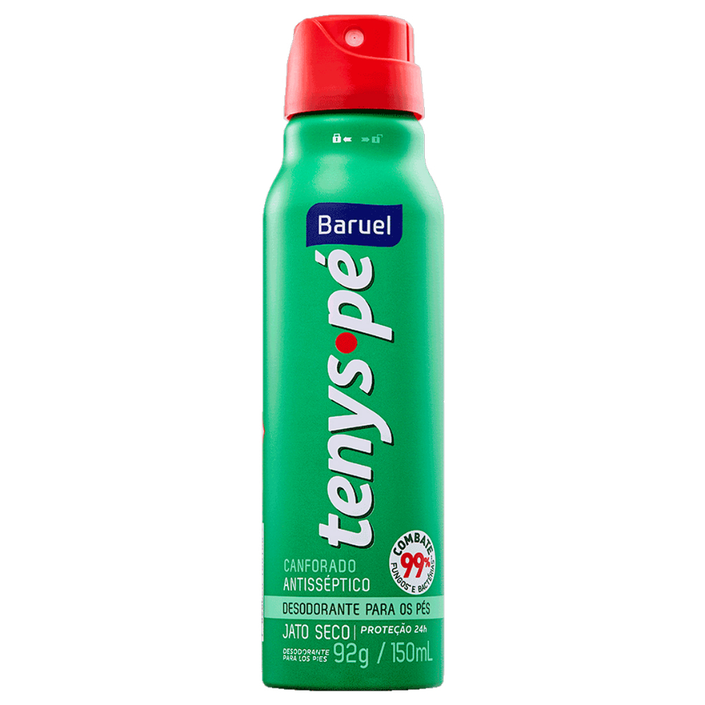 Tenys Pé Baruel Jato Seco Canforado 92g/150ml em Oferta na Shopee