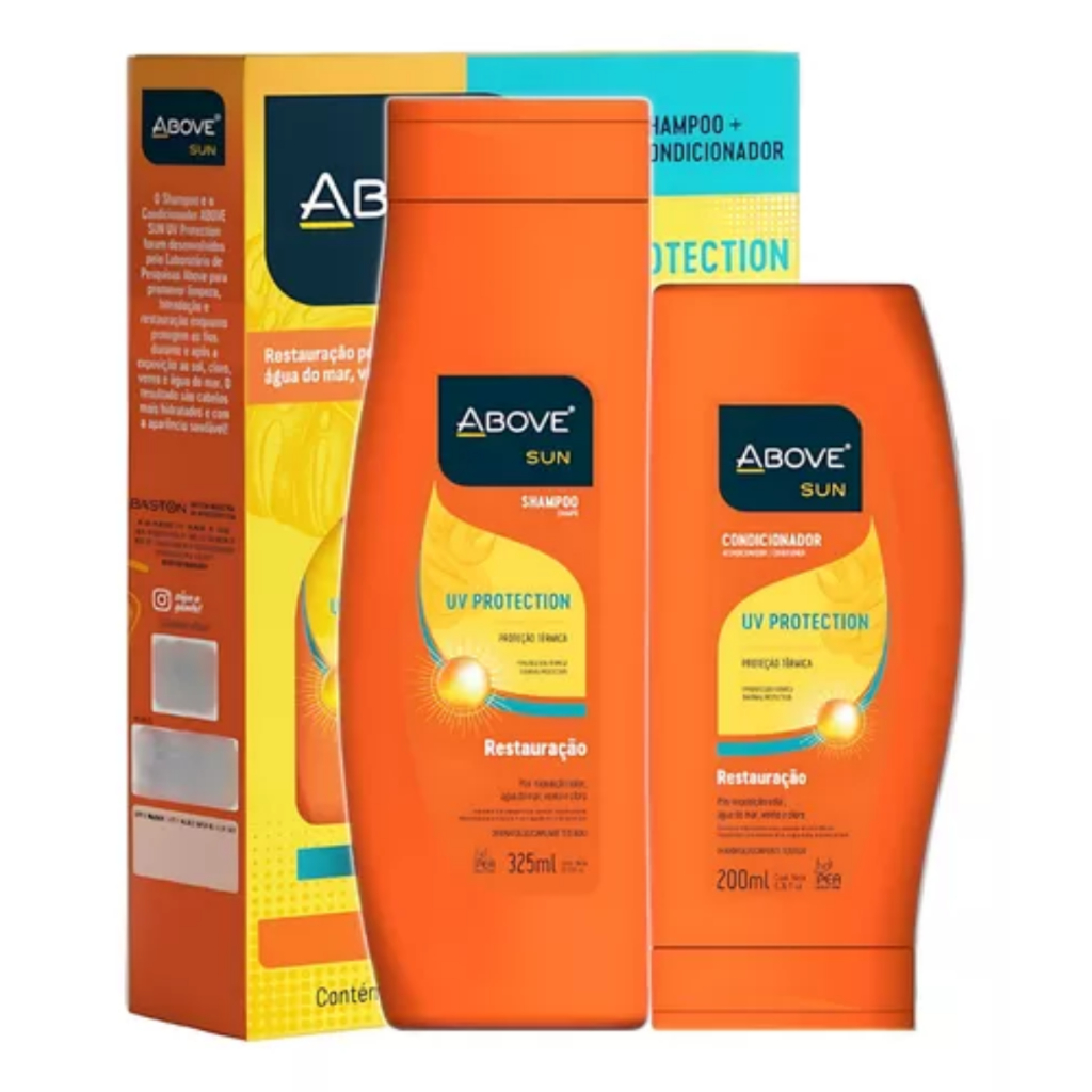 Pack Shampoo e Condicionador Above Sun UV Protection Restauração em Oferta na Shopee