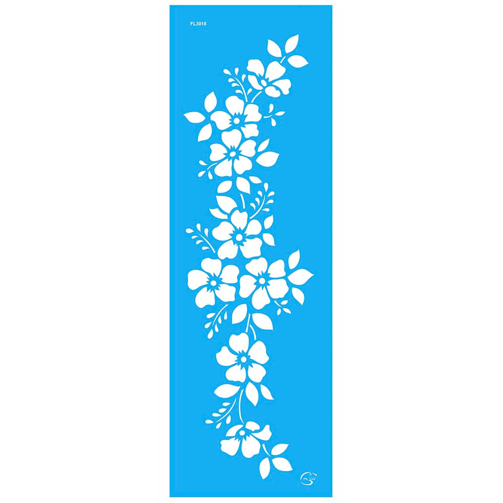 FL3018 - Flor do Campo - 10x30 - Stencil Gatas Arteiras