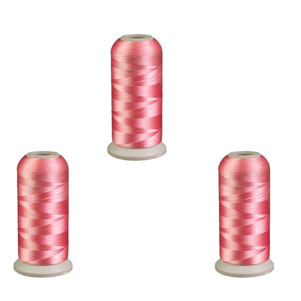 Linha de poliester Maquina de Bordar 4000m Rosa em Oferta na Shopee