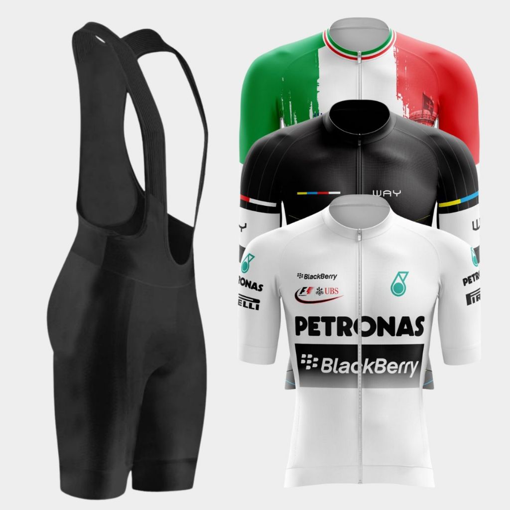Conjunto Roupa Ciclismo Masculino Camisa Ziper Total Bretelle Forro Gel Conforto Bike Speed Mtb