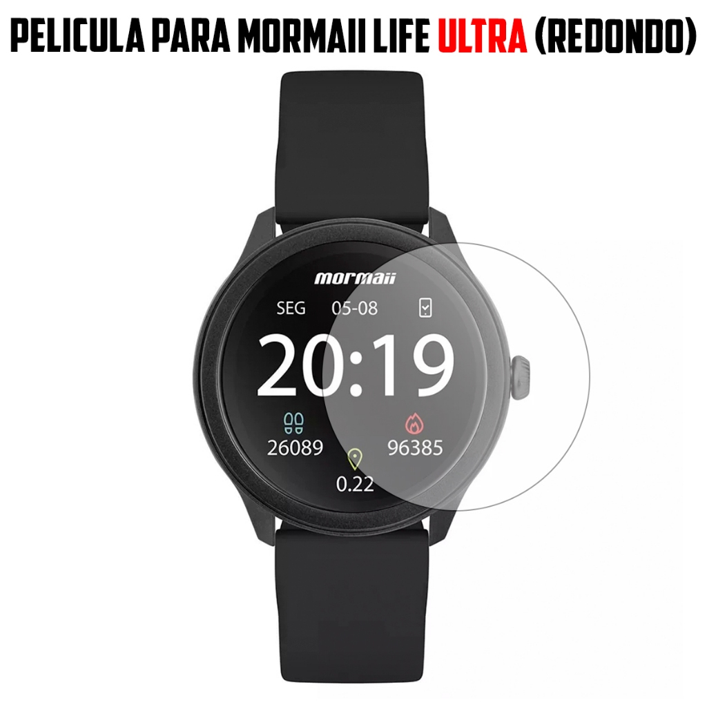 Película para Smartwatch Mormaii Life Ultra (Redondo) de vidro temperado Proteção de Tela em Oferta na Shopee