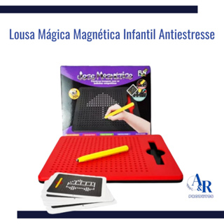 Brinquedo Educativo Lousa Magnetica Jogo Prancheta de Desenhos com Imã em Oferta na Shopee