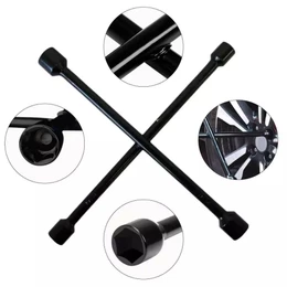 Chave de Roda Cruz Multifuncional 17/19/21/23mm em Aço Resistente Modelo