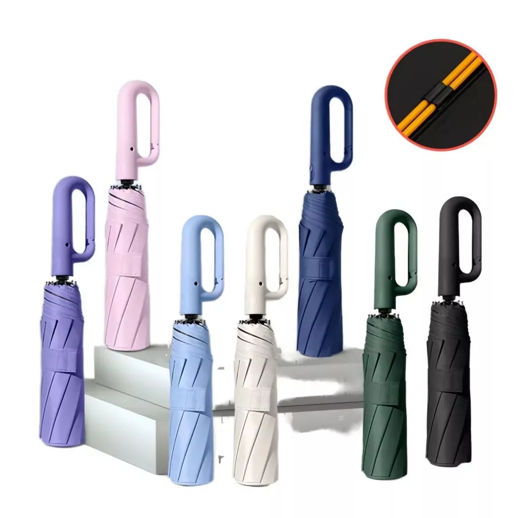 Novo Guarda Chuva Automático Alta Resistência a Chuvas e Vento Forte Com Proteção UV — imagem 1