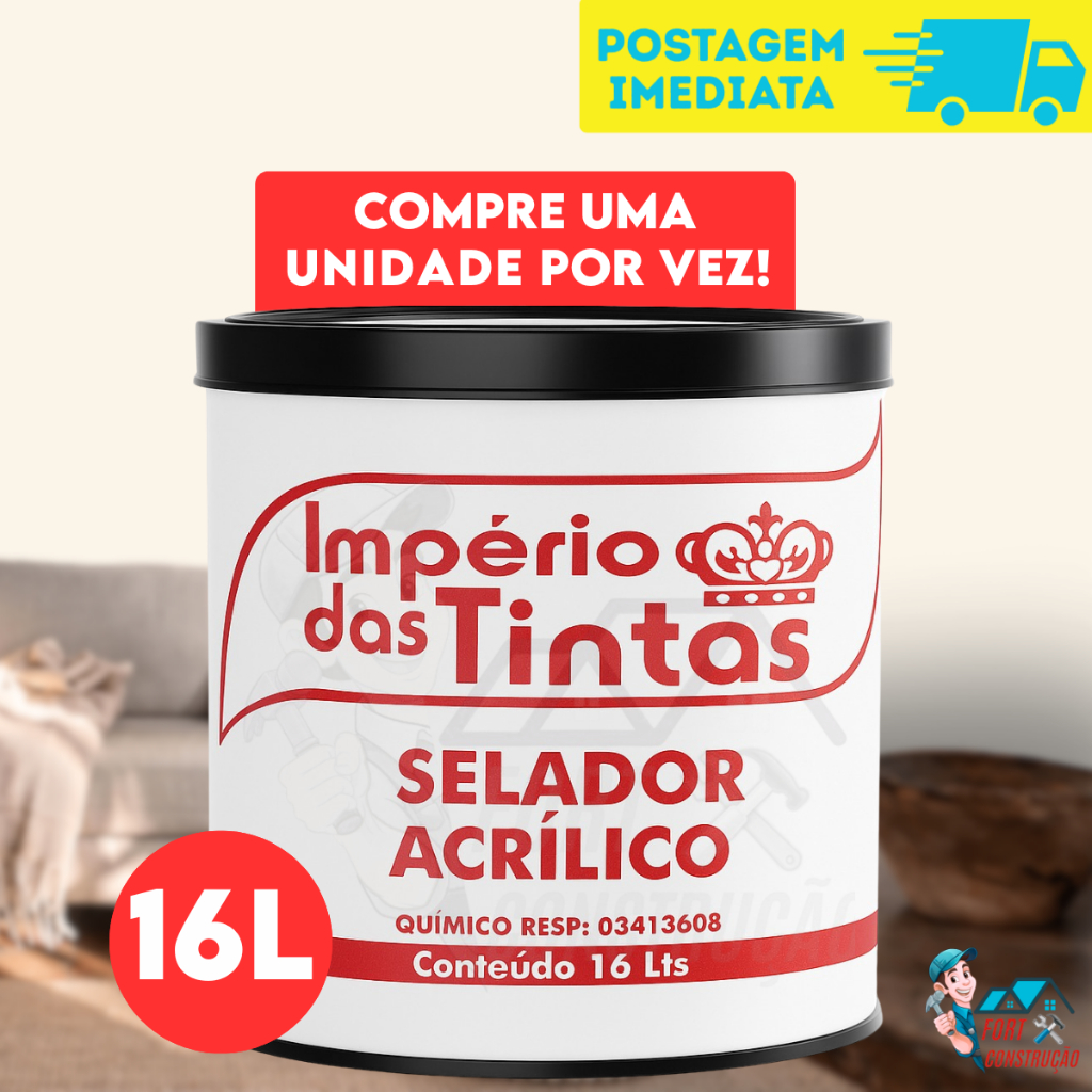 Selador Acrilico Interno e Externo 16L - Império de Parede Branco em Oferta na Shopee