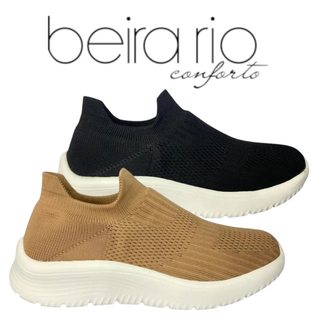 Tênis Beira Rio Meia Feminino Conforto Flexível Estilo Casual em Oferta na Shopee