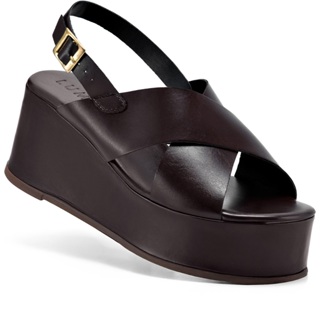 Sandália Feminina Lumiss Anabela Plataforma Casual Tiras Largas Confortável Blogueira em Oferta na Shopee