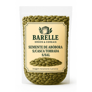 Semente de Abóbora Torrada s/Casca s/Sal Premium Barelle 250g em Oferta na Shopee