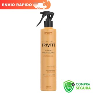 Fluido P/ Escova com Protetor Térmico para Cabelos Trivitt 300ml em Oferta na Shopee