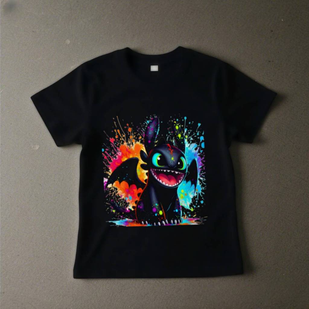 Camiseta Infantil Menino Como Treinar Seu Dragão Banguela 100% Algodão em Oferta na Shopee