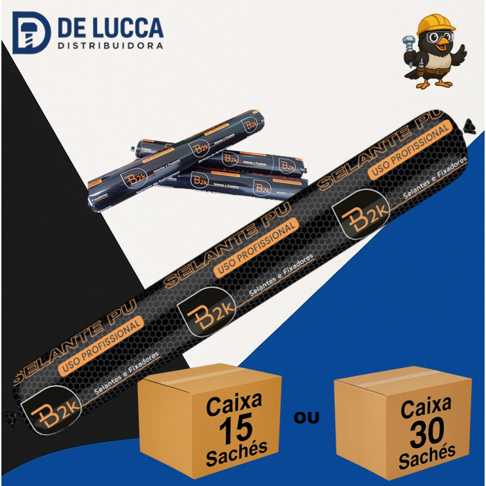 Caixa PU40 Sache Construção Selante Cola Adesivo Profissional Poliuretano 800g