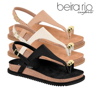 Sandalia Feminina Beira Rio Dedo Camurça Flatform Plataforma Baixa Confortável Original em Oferta na Shopee