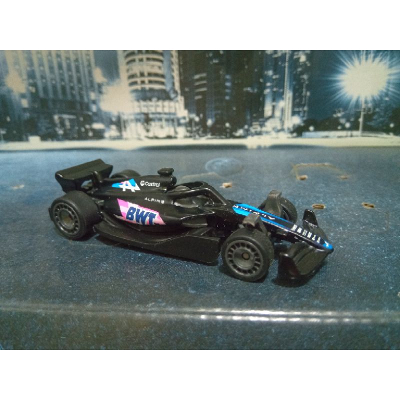 hot wheels formula 1 BWT alpine team personalizado (rodas com pneus de borracha)