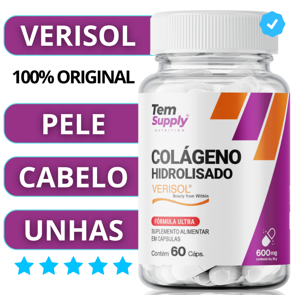 Colageno Verisol Hidrolisado 60 Caps Produto Original