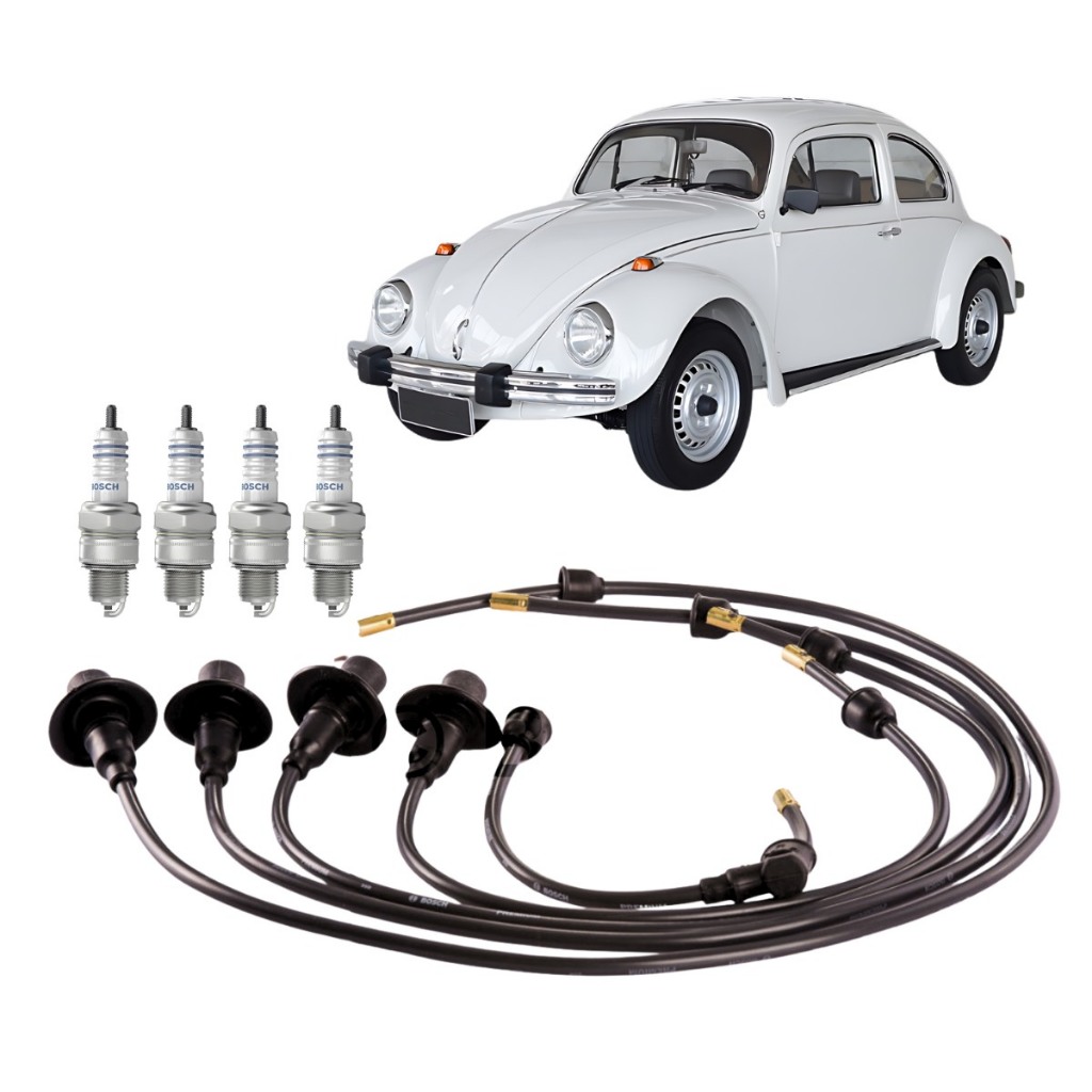 Jogo Vela Cabo Fusca Ignição 1969 1970 1971 1972 1973 A 1986 em Oferta na Shopee