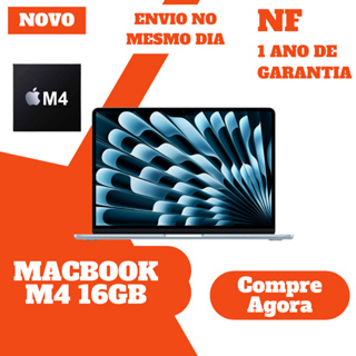 MacBook Air / Pro M4 16GB RAM 13” 15" 256GB 512GB Original • Lacrado • Envio Imediato • Nota Fiscal em Oferta na Shopee