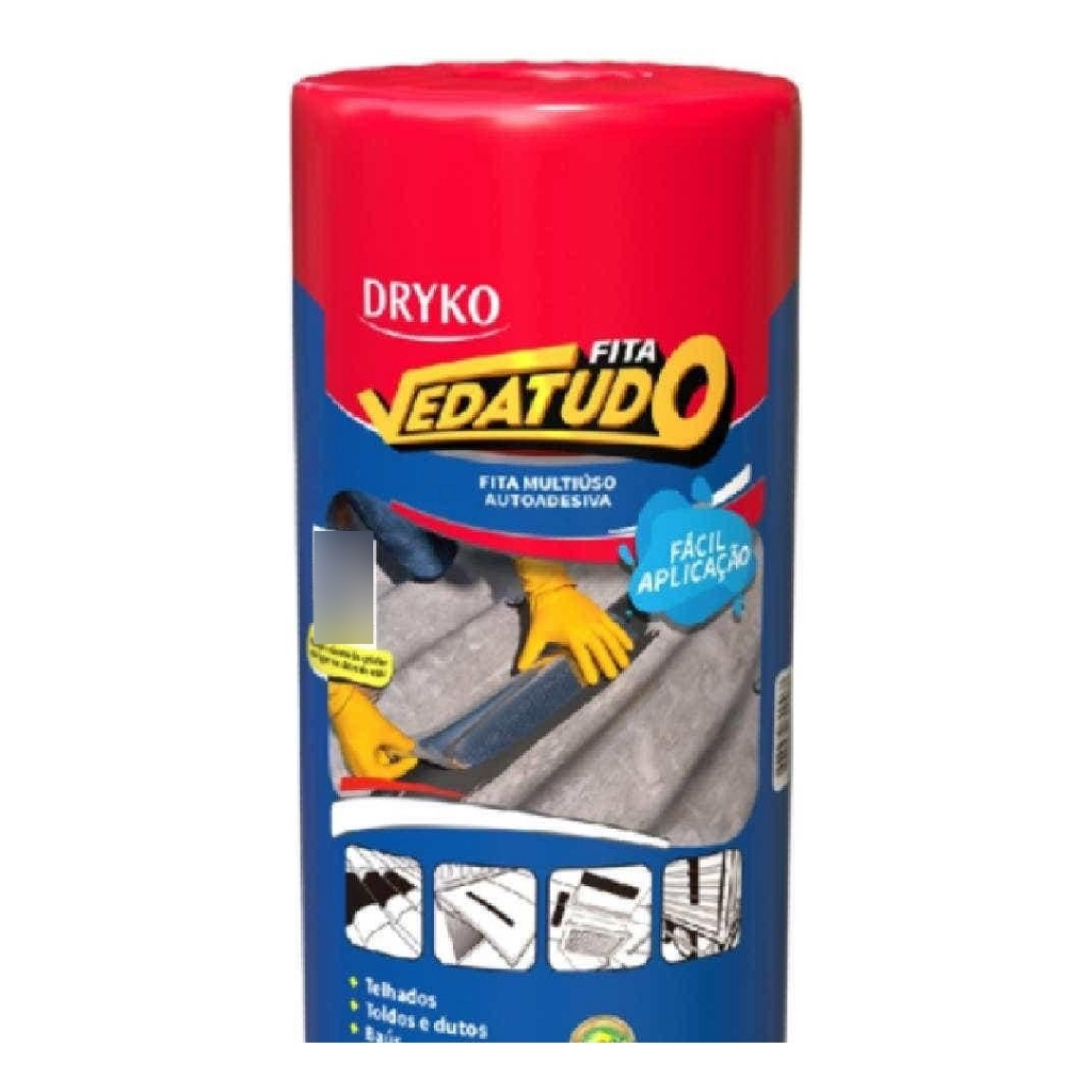 Fita Autoadesiva Asfáltica Vedatudo 45cm X 10 Metros Dryko