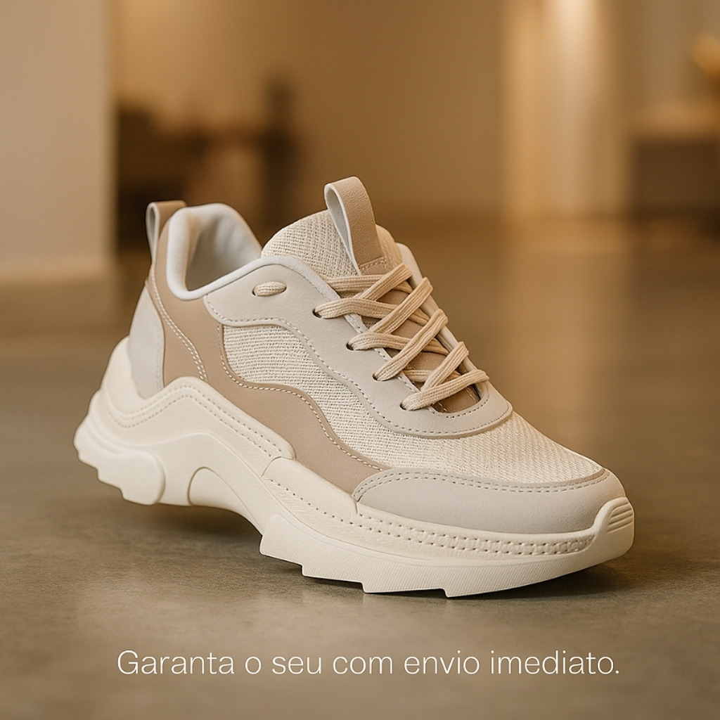 Tênis Feminino Tratorado Sneaker Plataforma, Confortável e Resistente Original Qualidade Premium