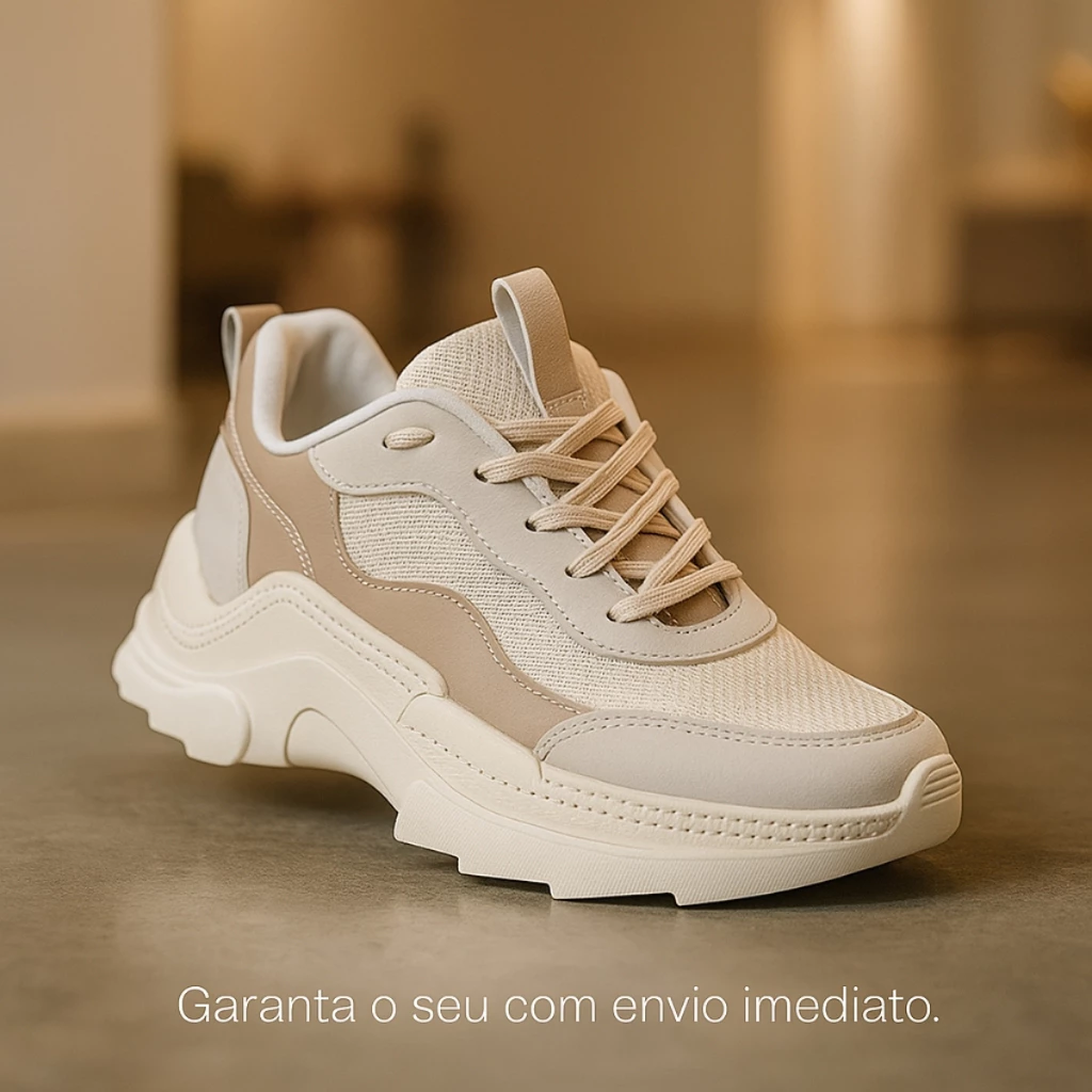 Tênis Feminino Tratorado Sneaker Plataforma, Confortável e Resistente Original Qualidade Premium — imagem 1