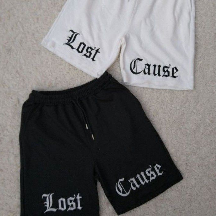 Bermuda Short Masculino Mauricinho Moletom Academia Lost Cause Streetwear Casual