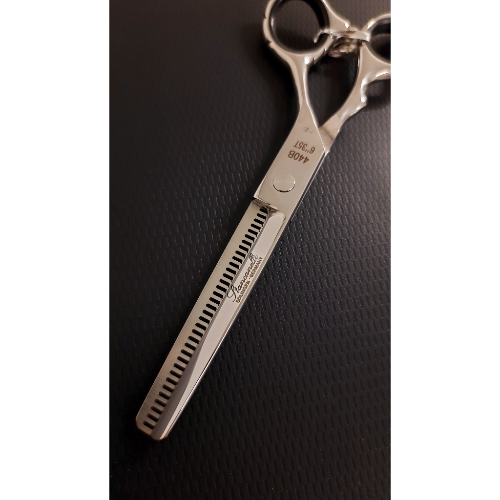 Tesoura Cabeleireiro Desfiadeira Anatômica Profissional Stancanelli Solingen Corte Preciso Aço Inox