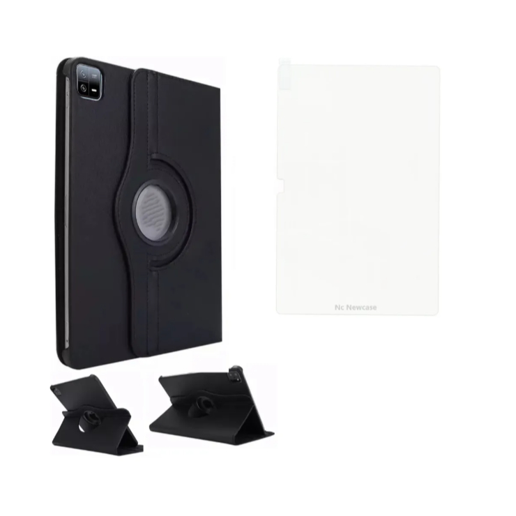 Película de ceramica inquebravel+ Capa Giratória Para Xiaomi Mi Pad 6 11polegadas