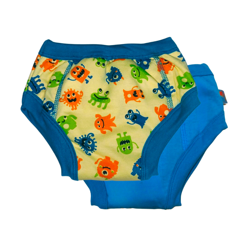 Kit 02 Cuecas de treinamento para o desfralde premium - Estampa Monstrinhos