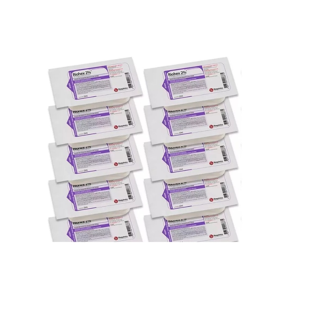 Clorexidina Escova Assepsia Riohex 2% Rioquímica 10 Unidades