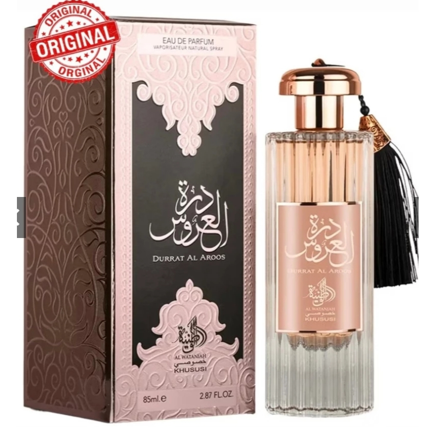 Perfume  Árabe Al Wataniah Durrat Al Aroos Aroos Eau De Parfum Feminino 85ml em Oferta na Shopee