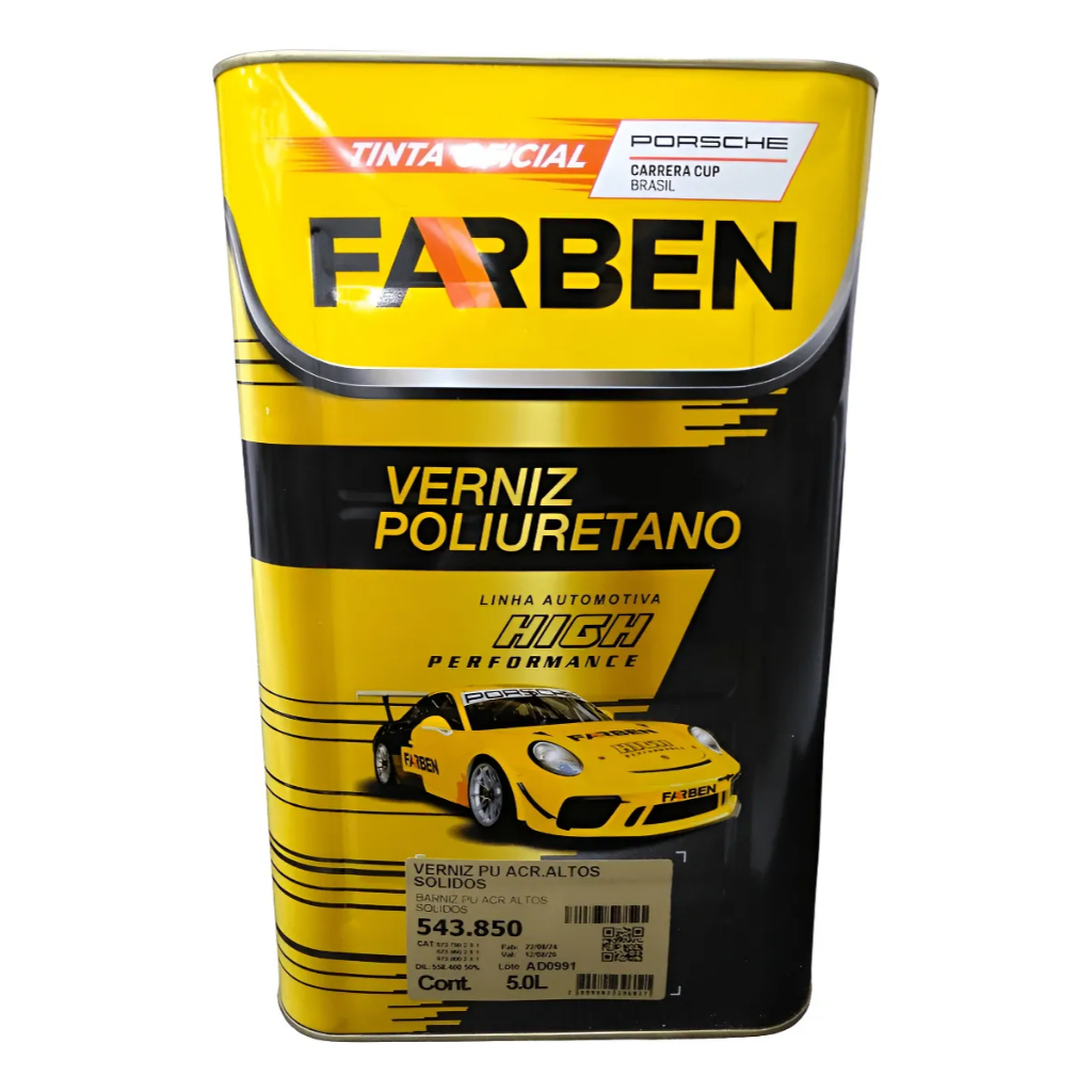 Kit 3un Verniz Altos Sólidos Concentrado Farben 543.850 + 3un Catalisador 573.790 em Oferta na Shopee