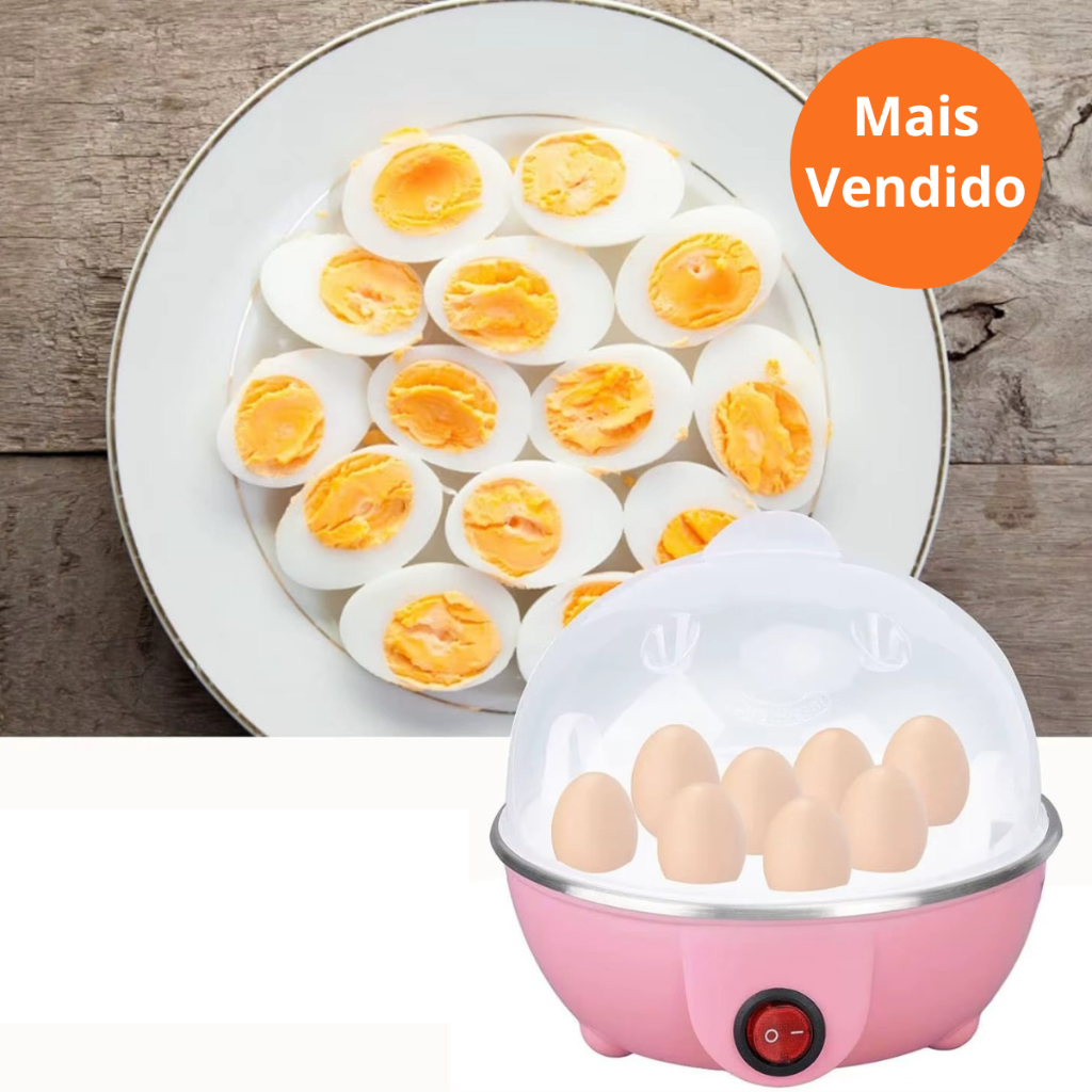 Cozedor Eletrico De Ovos Capacidade 7 Cozinha Vapor 110v Automático Cozinha de 3 a 10 min com vapor