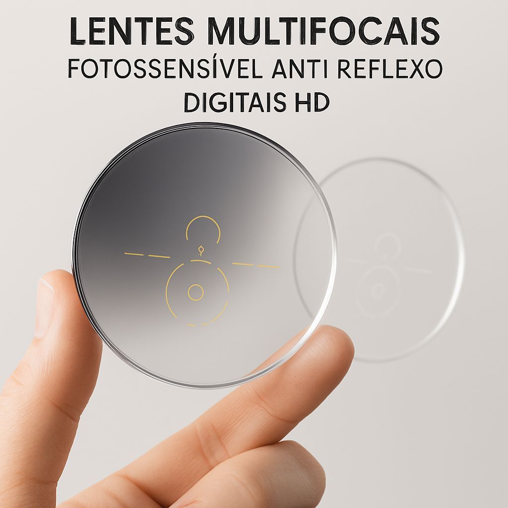 Lentes Multifocais Anti Reflexo/Fotossensíveis Digital HD – Conforto, Tecnologia e Praticidade em um só produto