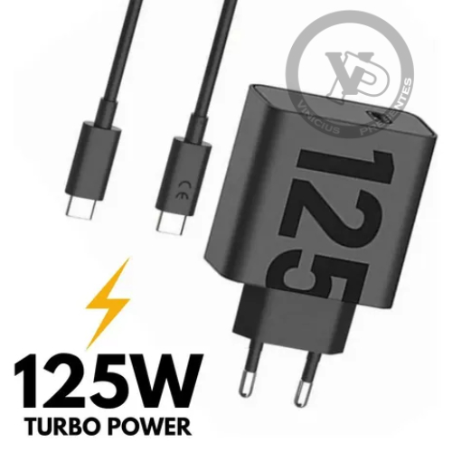 Carregador Super Rápido Turbo 125w Fonte Tipo C para celular 50w 68w 168w