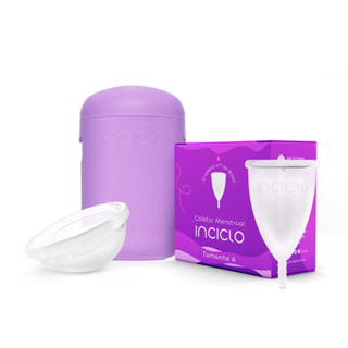 Kit Coletor Menstrual + Disco Menstrual + Cápsula Esterilizadora Inciclo Reutilizável Silicone em Oferta na Shopee