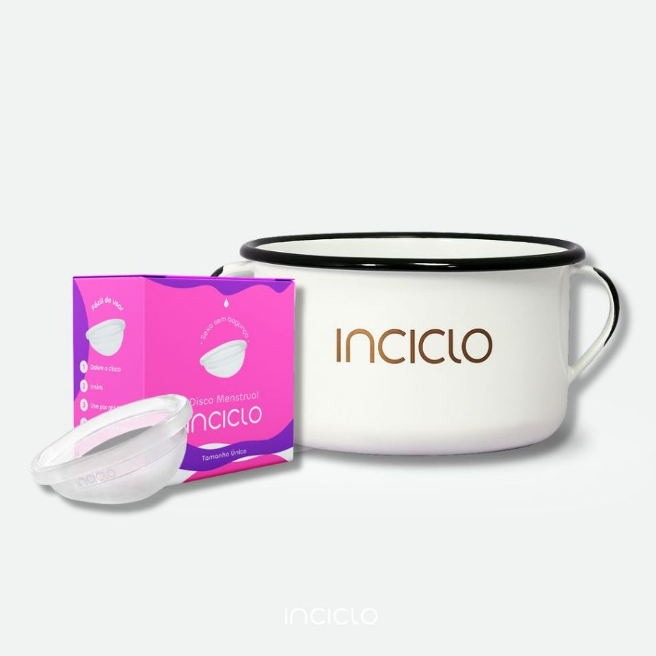 Disco Menstrual da Inciclo + Panelinha Esterilizadora